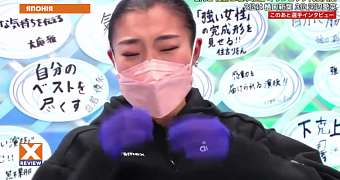 Японские фигуристки расплакались во время интервью