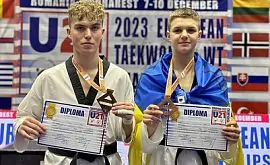 Украинские тхэквондисты завоевали две медали на молодежном ЧЕ